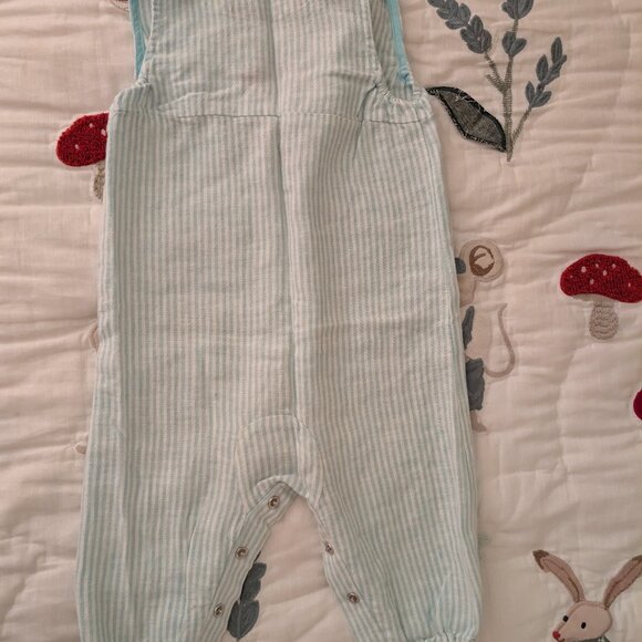 Baby Boden Woven Ticking Romper 9-12 months - Picture 3 of 3